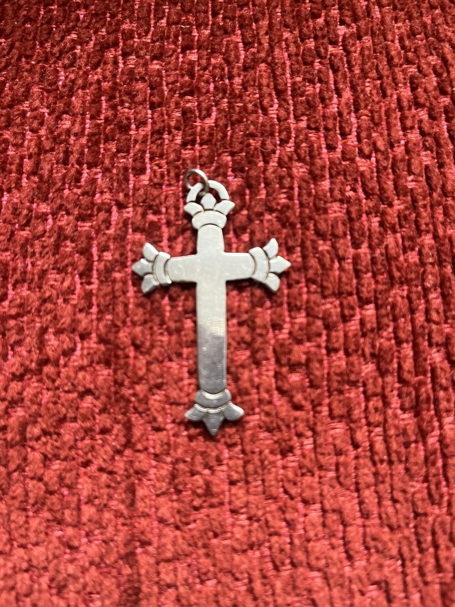 1930's Silver Cross from Mexico- Sterling Silver - Antique/Vintage