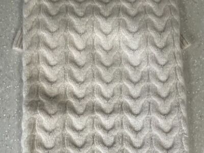 Blueberry Pet Classic Fuzzy Textured Knit Pullover