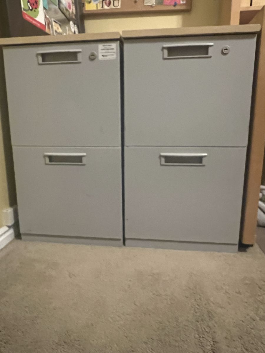 File Cabinets - TWO Matching