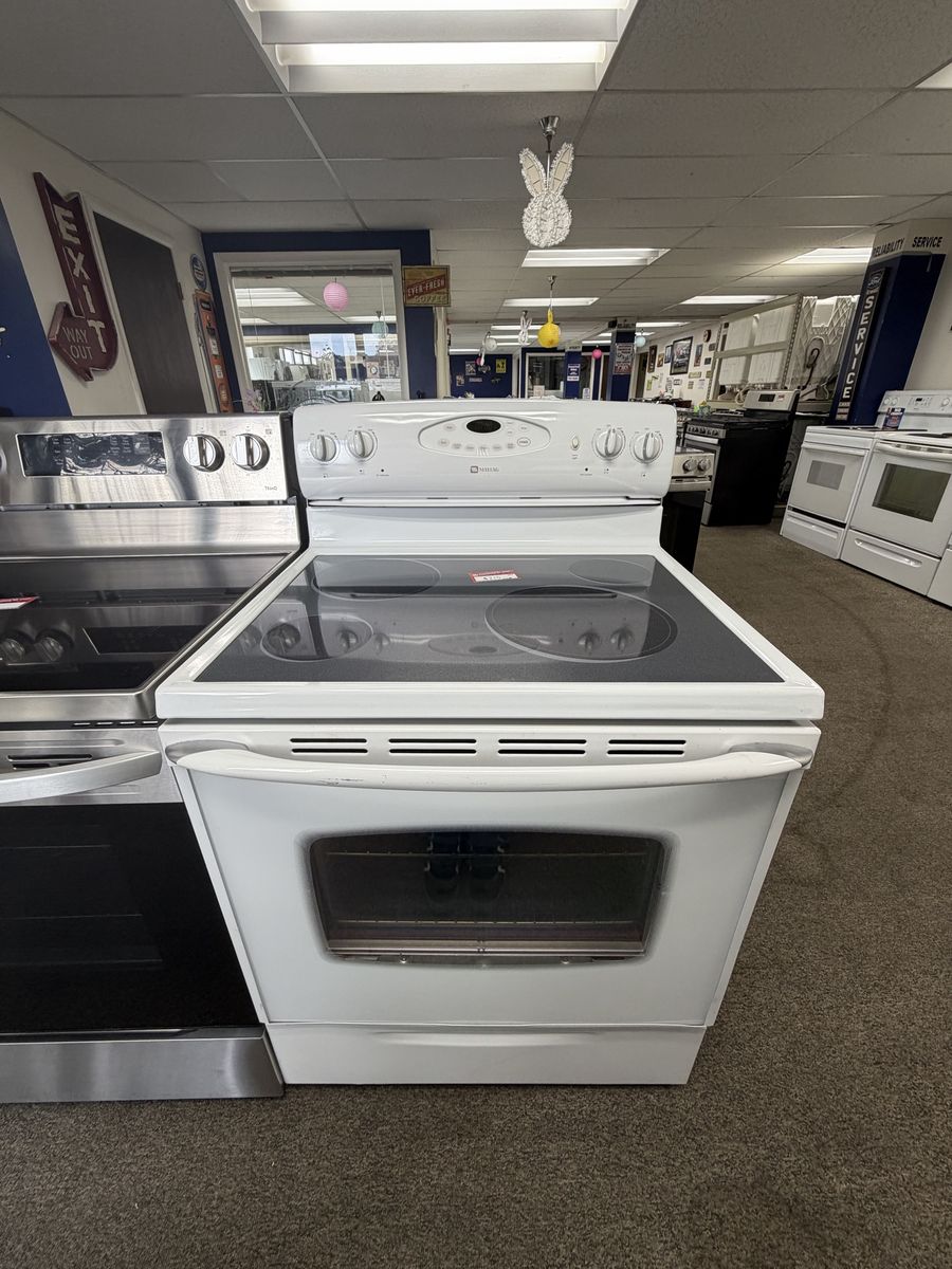BIG SAVINGS! GOOD CONDITION MAYTAG GLASS TOP RANGE