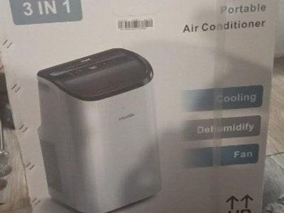 Kool Siln HAC9018 Portable Air Conditioner 12,000 BTU 3-in-1 Cooling, Dehumidify, Fan