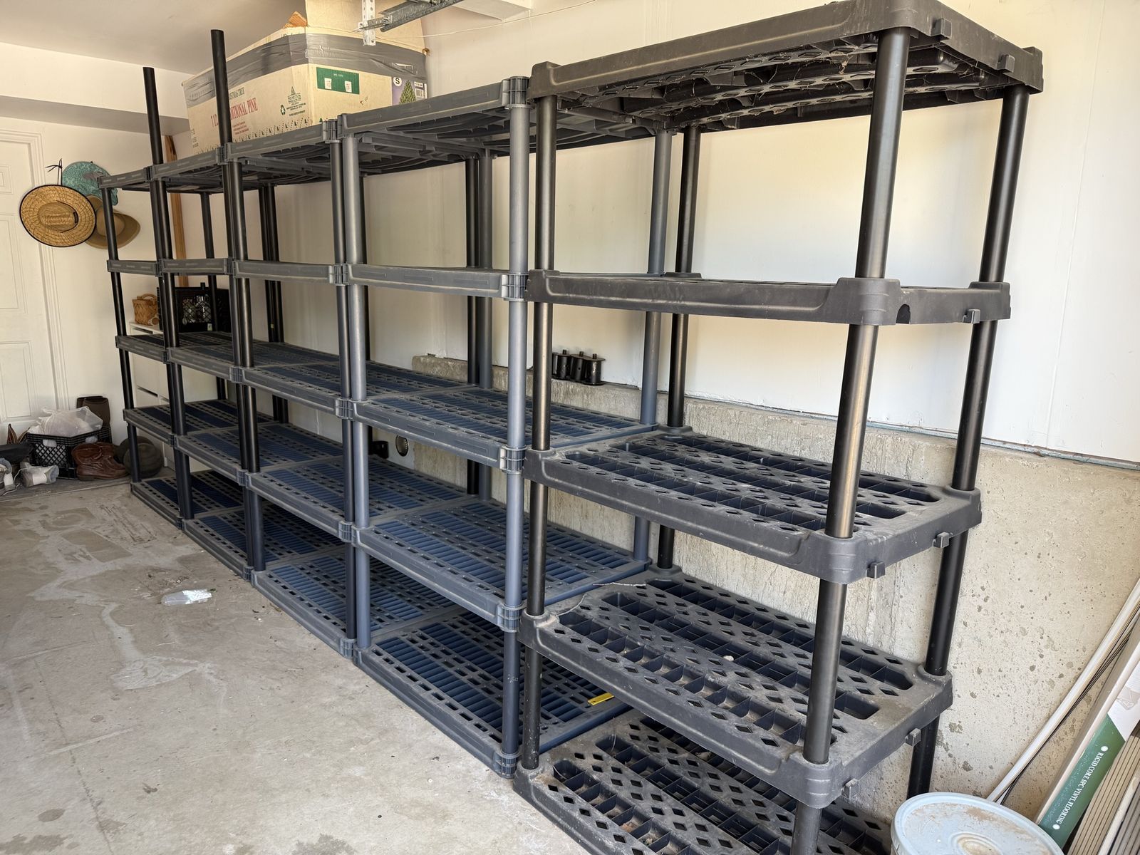 Plastic shelving