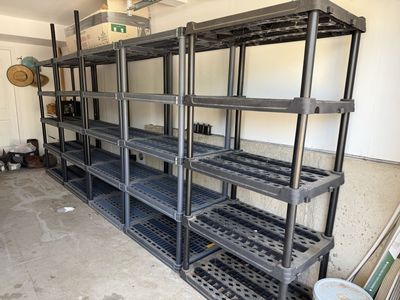 Plastic shelving