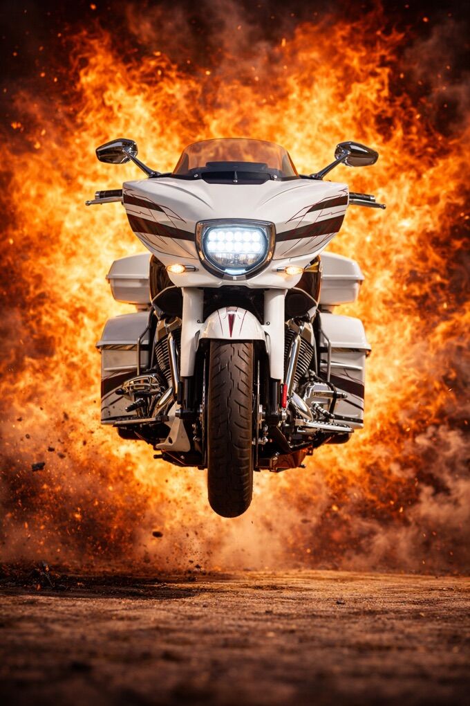 Custom Victory Magnum Touring Bagger