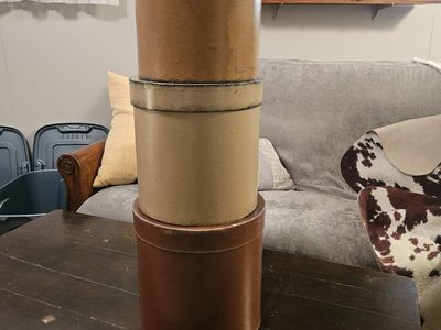 Set of 3 round nesting boxes