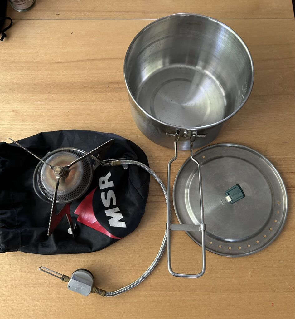 Backpacking Stove and Pot