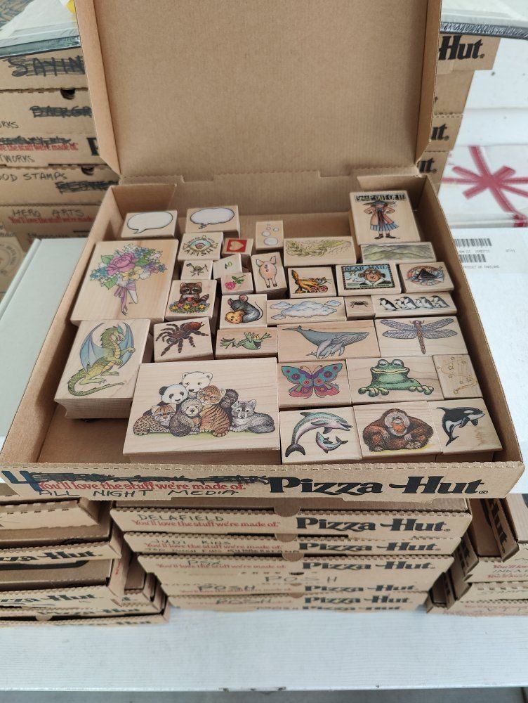 New, old stock rubber stamps, designed mainly for people that like to make their own greeting cards.