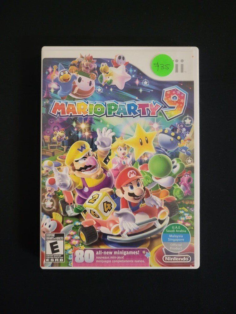 Mario Party 9 (Nintendo Wii, 2012) Tested. Excelle