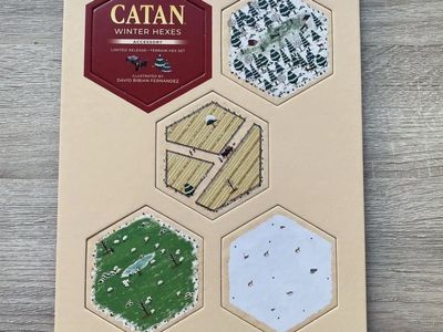 New! Settlers of Catan Winter Hexes Accessory