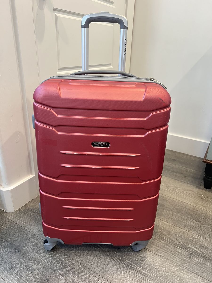Olympia Midsize Hardside Checked Suitcase 25" - $25 Firm