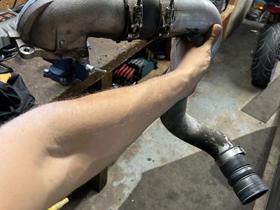6.0 Powerstroke Intake Elbow with Intercooler Clamps and Couplers