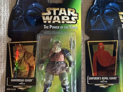 90’s Star Wars The Power of the Force Gamorrean Guard Action Figures Green Card Return of the Jedi
