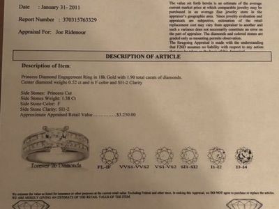 Size 4.75 Diamond Engagment Ring