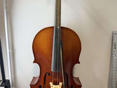 4/4 Student Cello - Needs 1 String - Bow Needs New Hair - Has Wear and Tear