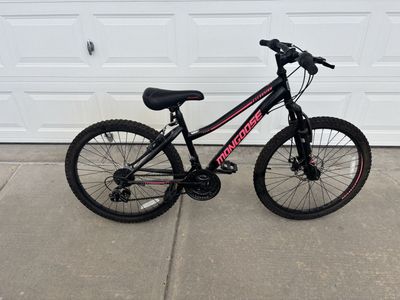 Mongoose Excursion 24" Wheel Mountain Bike - Black/Pink
