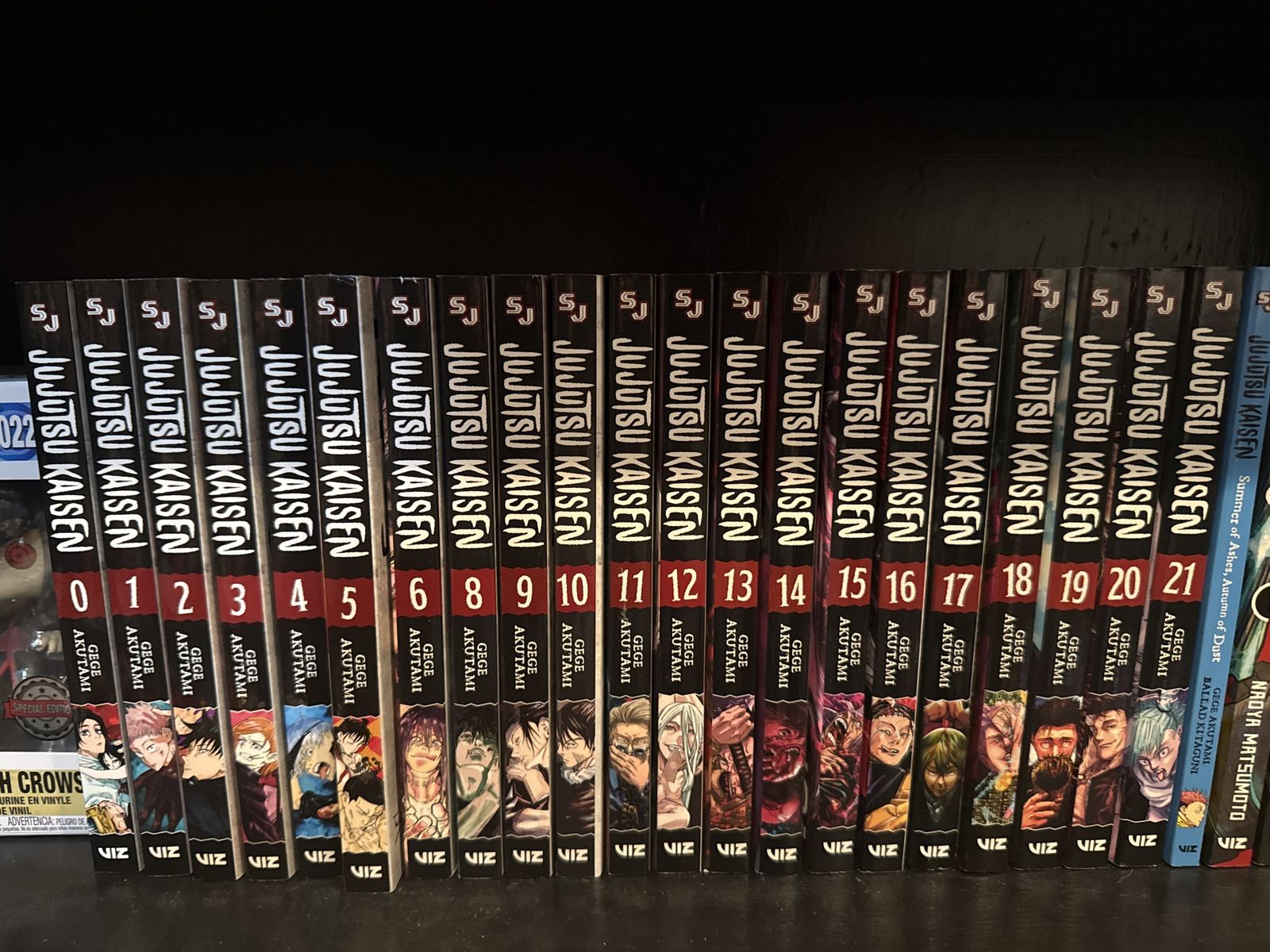 Jujitsu kaisen volumes 1-21 missing volume 7 manga book