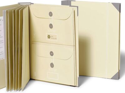 Folio Document Organizer, Cream/Slate #102021