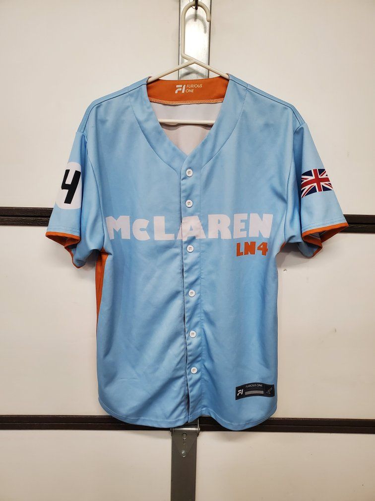 Men's McLaren F1 Racing Baseball Jersey - Lando Norris