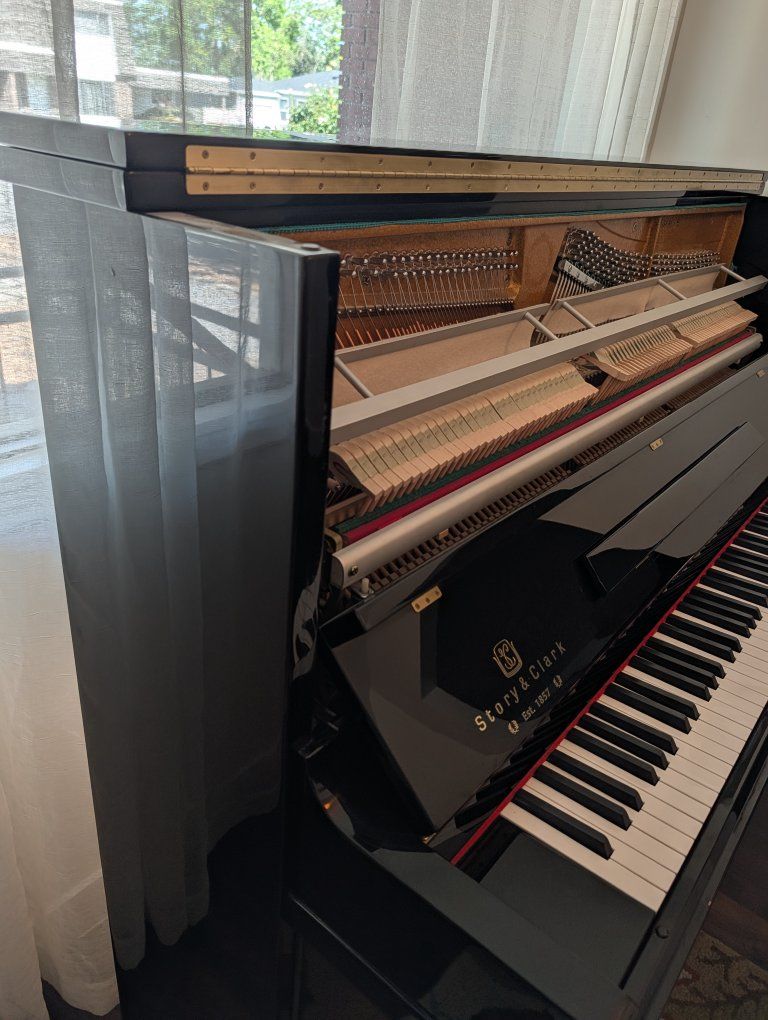 Story & Clark 48" Upright Piano | Ebony Polish | Excellent Condition