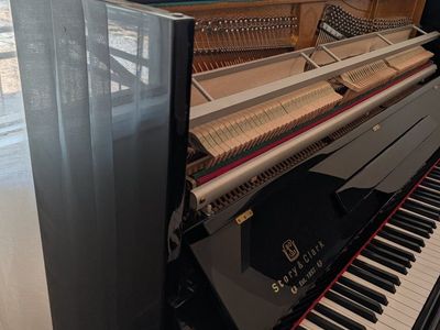 Story & Clark 48" Upright Piano | Ebony Polish | Excellent Condition