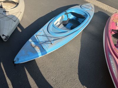 Pelican Trailblazer 100 NXT Sit-In Kayak - Blue/White