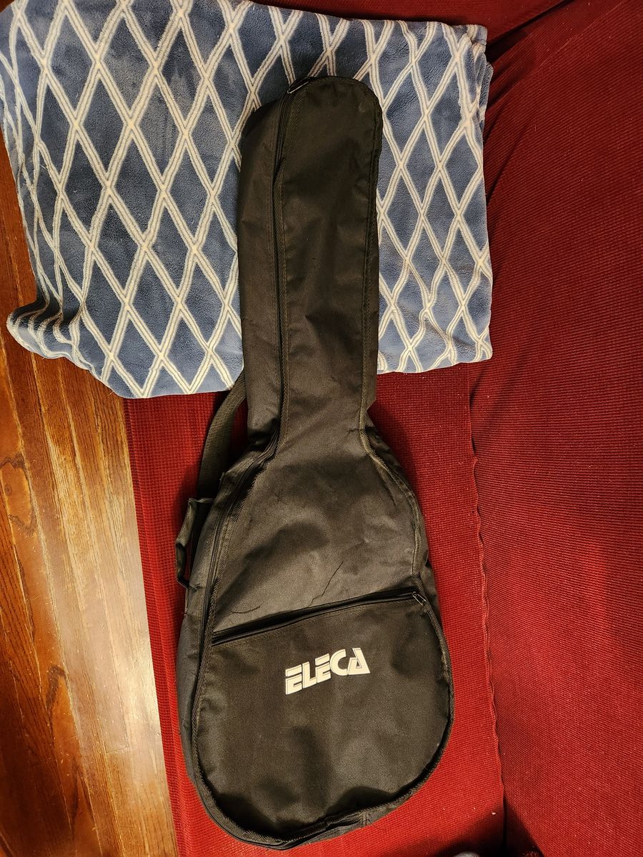 "ELECA" Soft canvas guitar case for full size guitar.  Zippers and all in perfect shape.