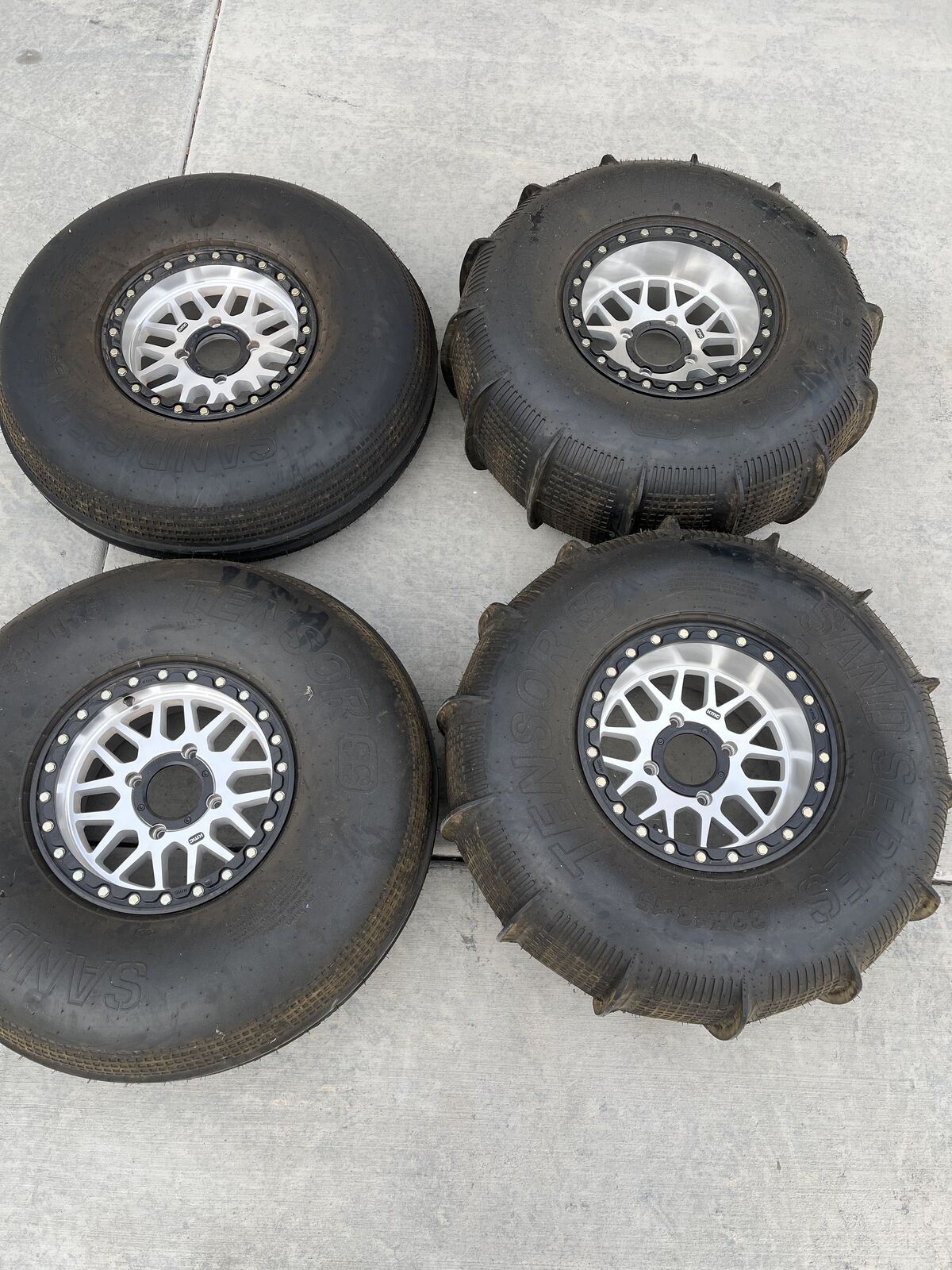 KMC 4x137 Wheels and Tensor SS 33” Sand Tires