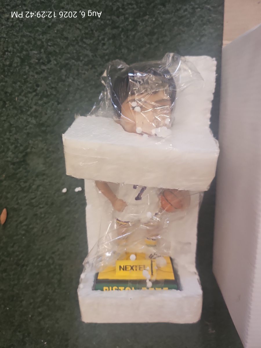Pistol Pete Maravich #7 Utah Jazz Nextel Bobblehead Figure in Original Packaging
