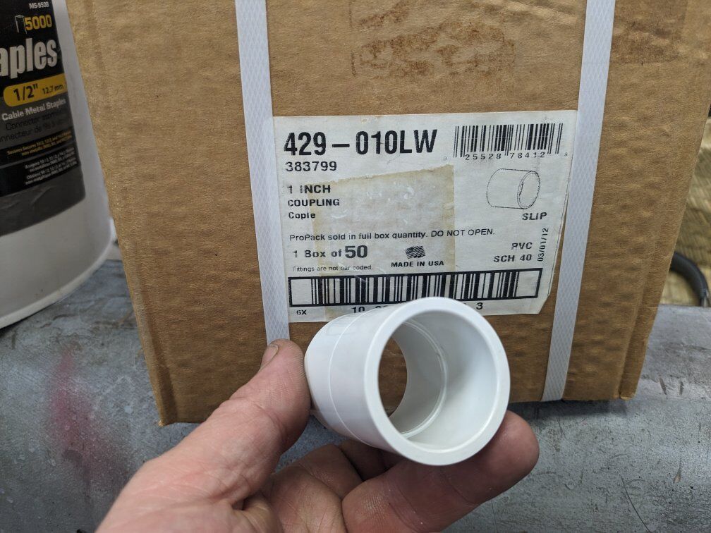 PVC PIPE fittings 1 inch 1" coupling 50pcs 40 sch