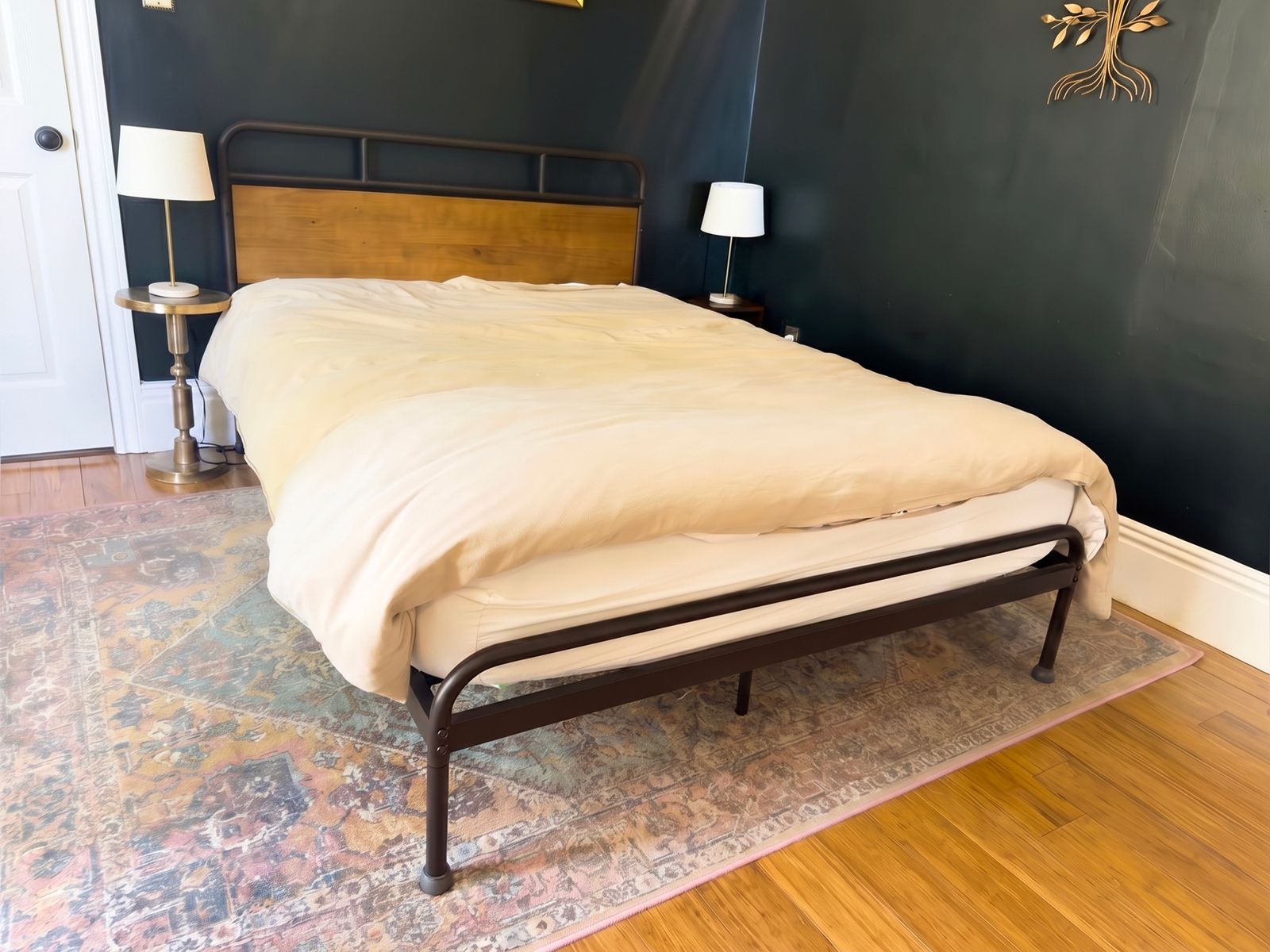 Queen bed and mattress