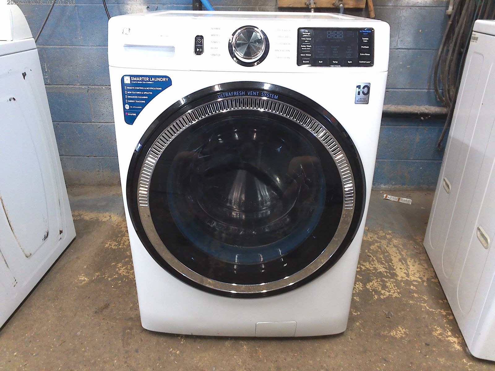 GE front load washer