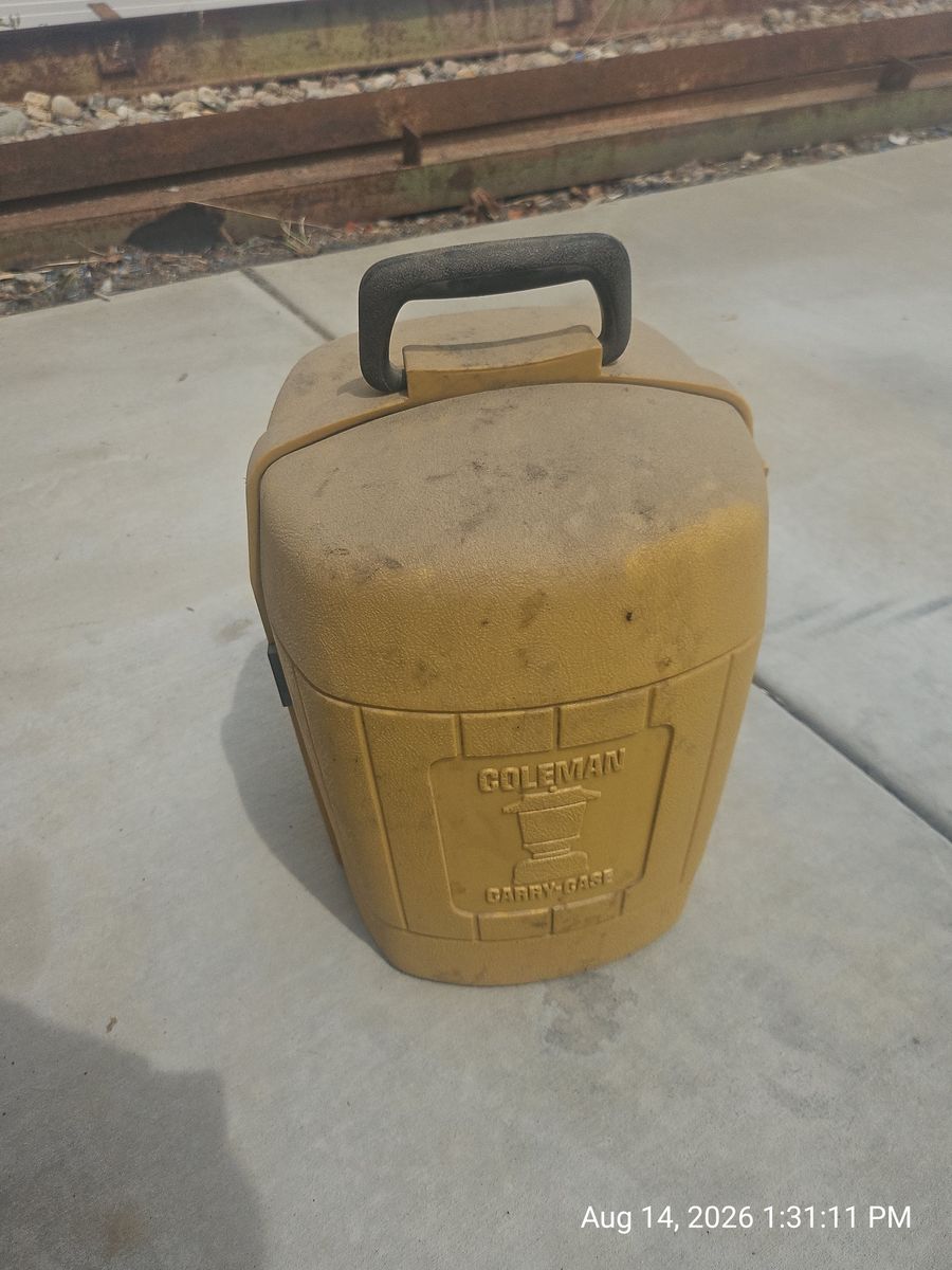 Vintage Coleman Model 275 Lantern with Yellow Carry Case