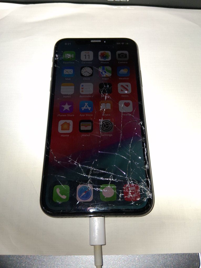 Apple iPhone X Motherboard & Parts - Fully Working, Unlocked - Glass Cracks