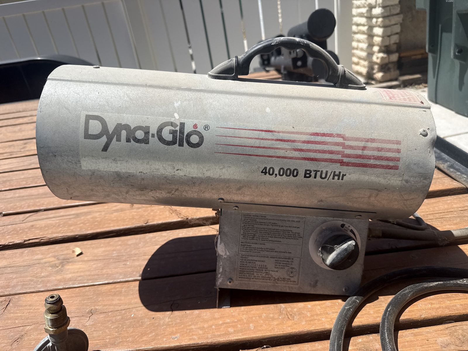 Dyna-Glo 40,000 BTU/Hr Portable Forced Air Propane Heater