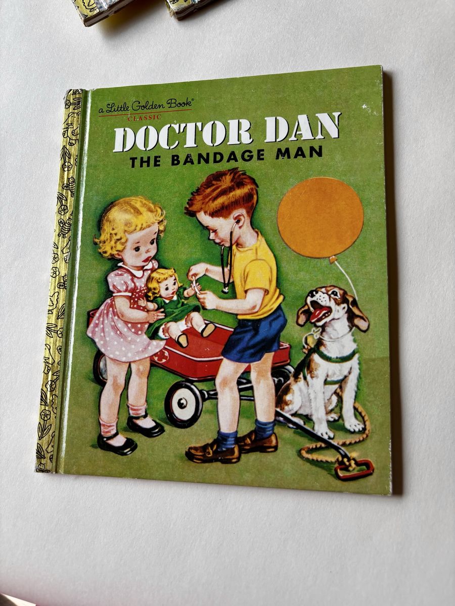 Classic Little Golden Book: Doctor Dan The Bandage Man - Vintage Children's Story