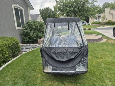 Sleepy Ridge E-Z-GO Golf Cart Enclosure 4-Passenger Black/Clear