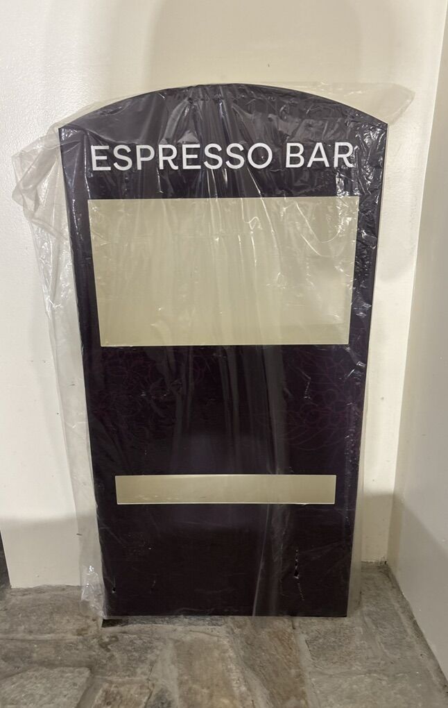 Espresso Bar Display Freestanding Store Front 4'T