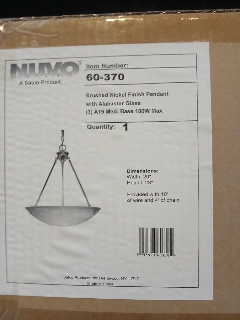 Pendant Over Head Light $45