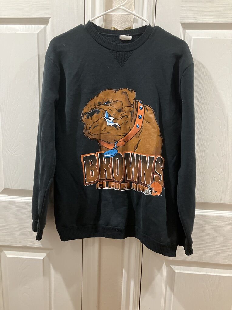 Vintage Cleveland  Browns Black Sweatshirt