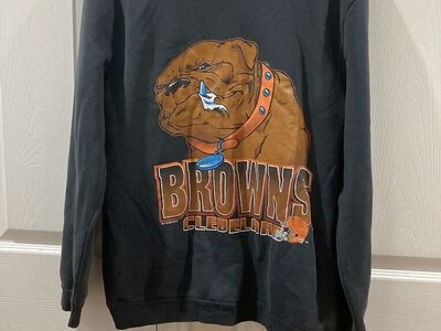 Vintage Cleveland Browns Black Sweatshirt