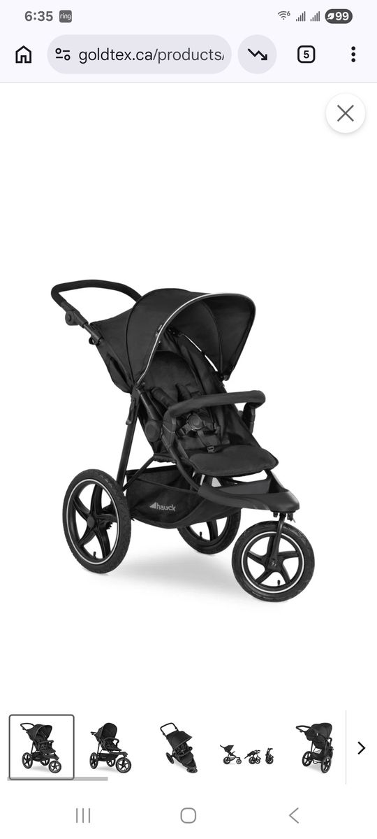 New in Box hauck Runner 2 Compact Foldable Tricycle Jogger Stroller