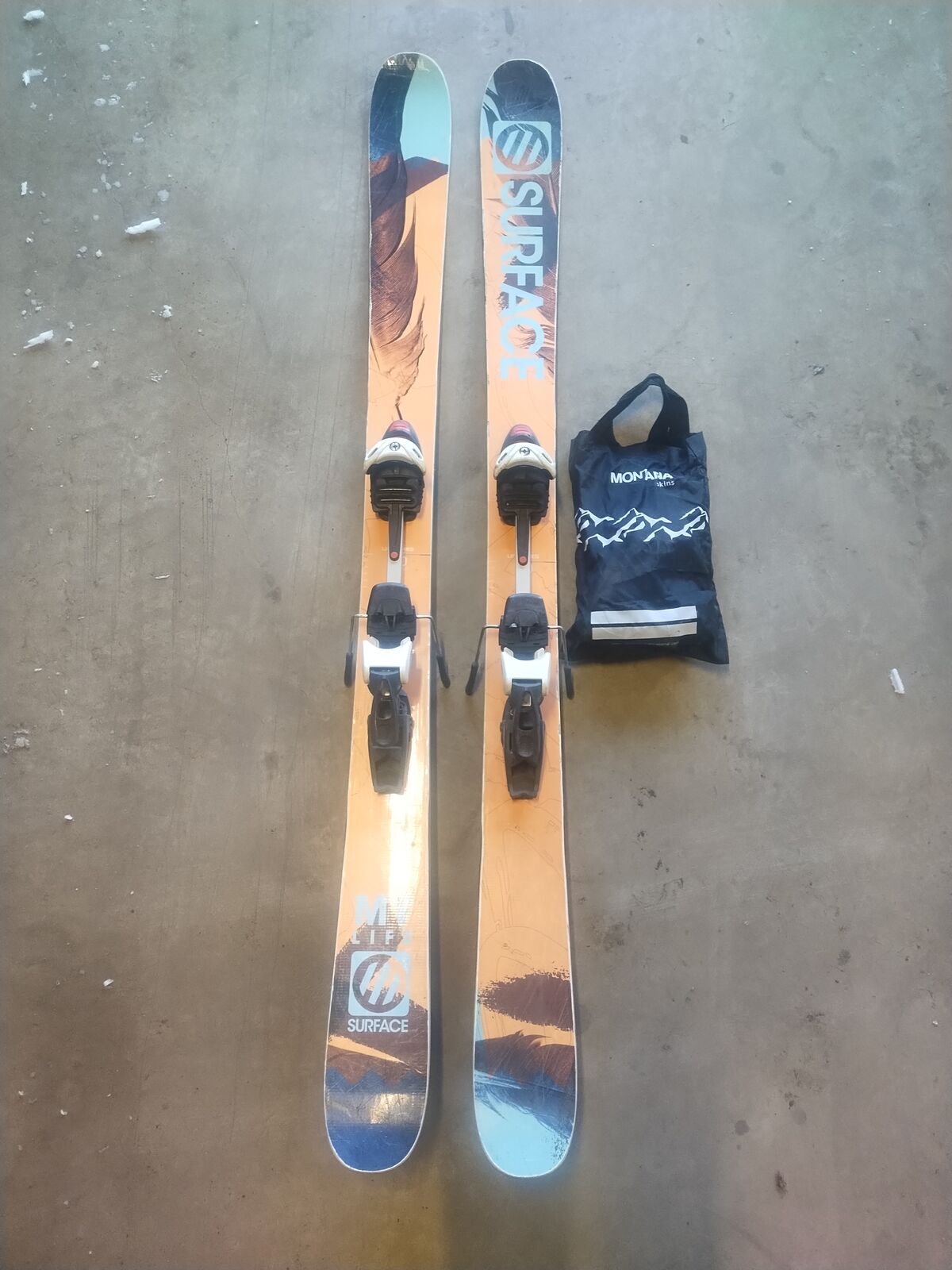 Surface 160 Backcountry Skis with Bindings and Skins
