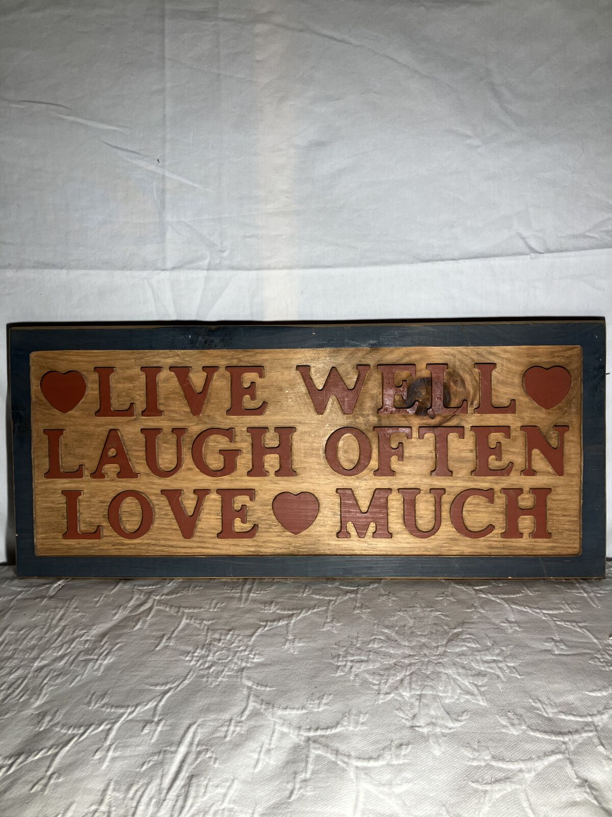 Wooden Live Laugh Love Sign Wall Decor