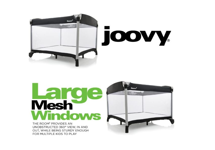 Joovy Room 2 - Large Portable Playpen, like new condition