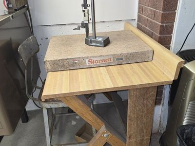 24 X 18 Starrett surf. plate & 24" Tumico Ht. Gage
