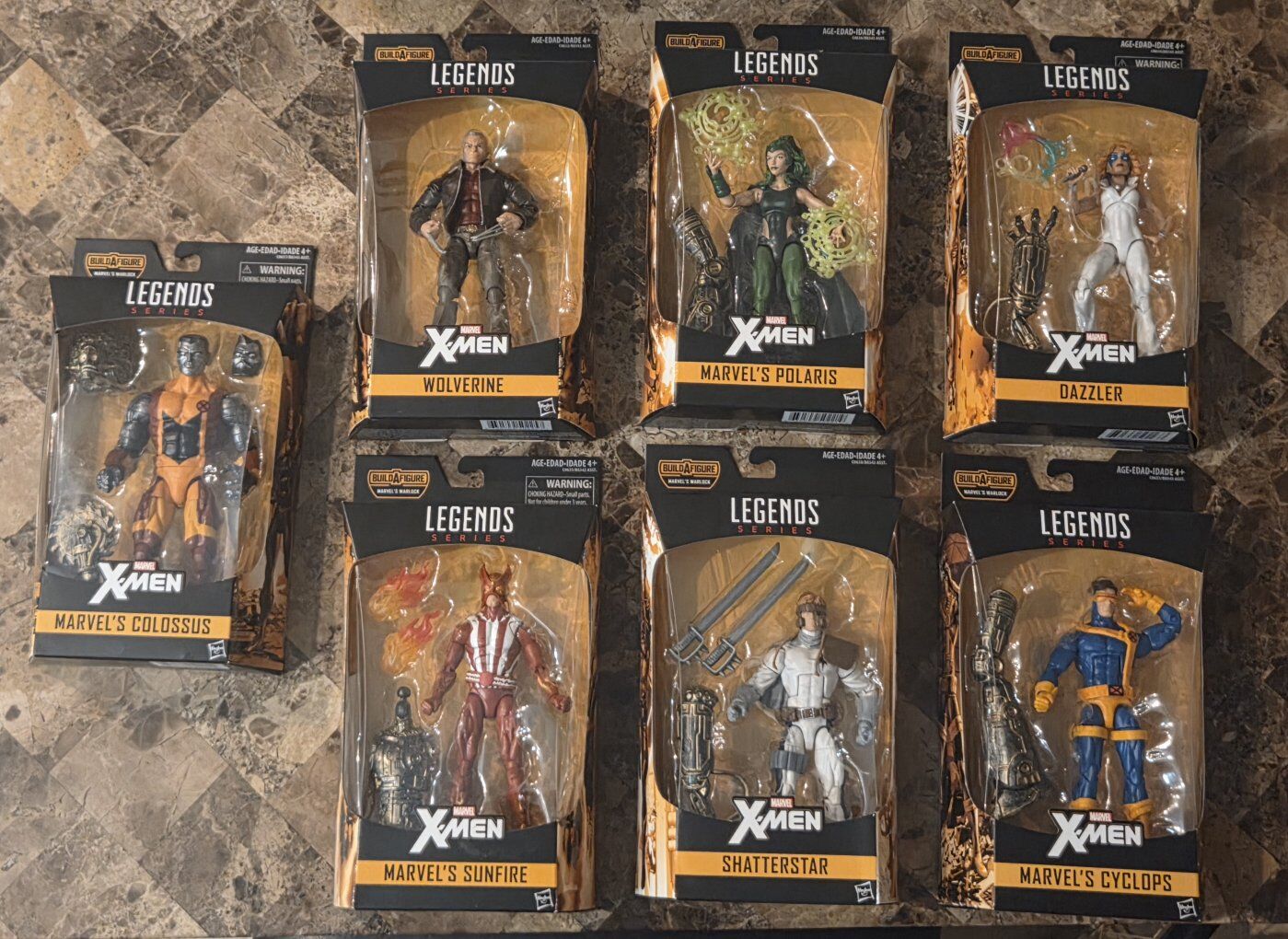 Marvel Legends warlock baf wave complete