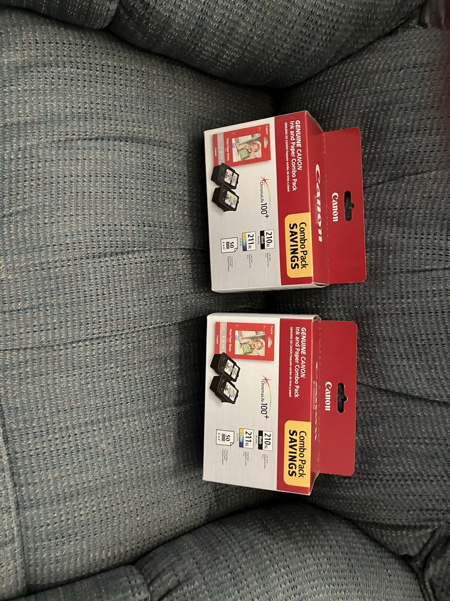 2x Canon PG-210 CL-211 Ink & Paper Combo Pack for iP2700 MX420 Printers (NEW)