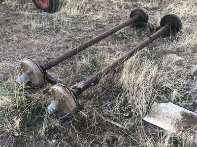 Set a mobile home axles