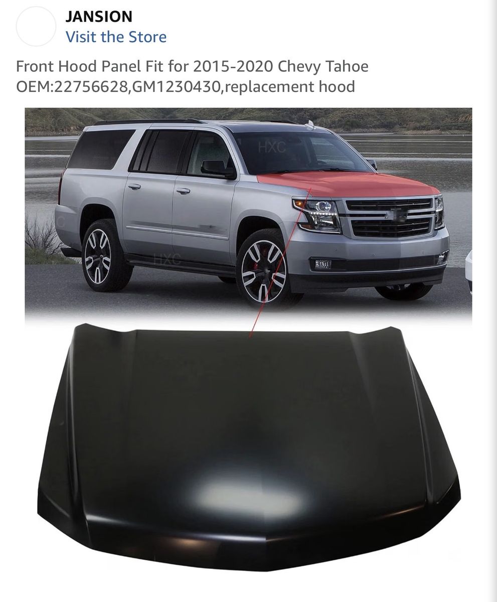 Hood Panel Fit for 2015-2020 Chevy Tahoe