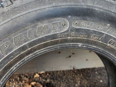 Sprint 155R12 76T Tubeless tire